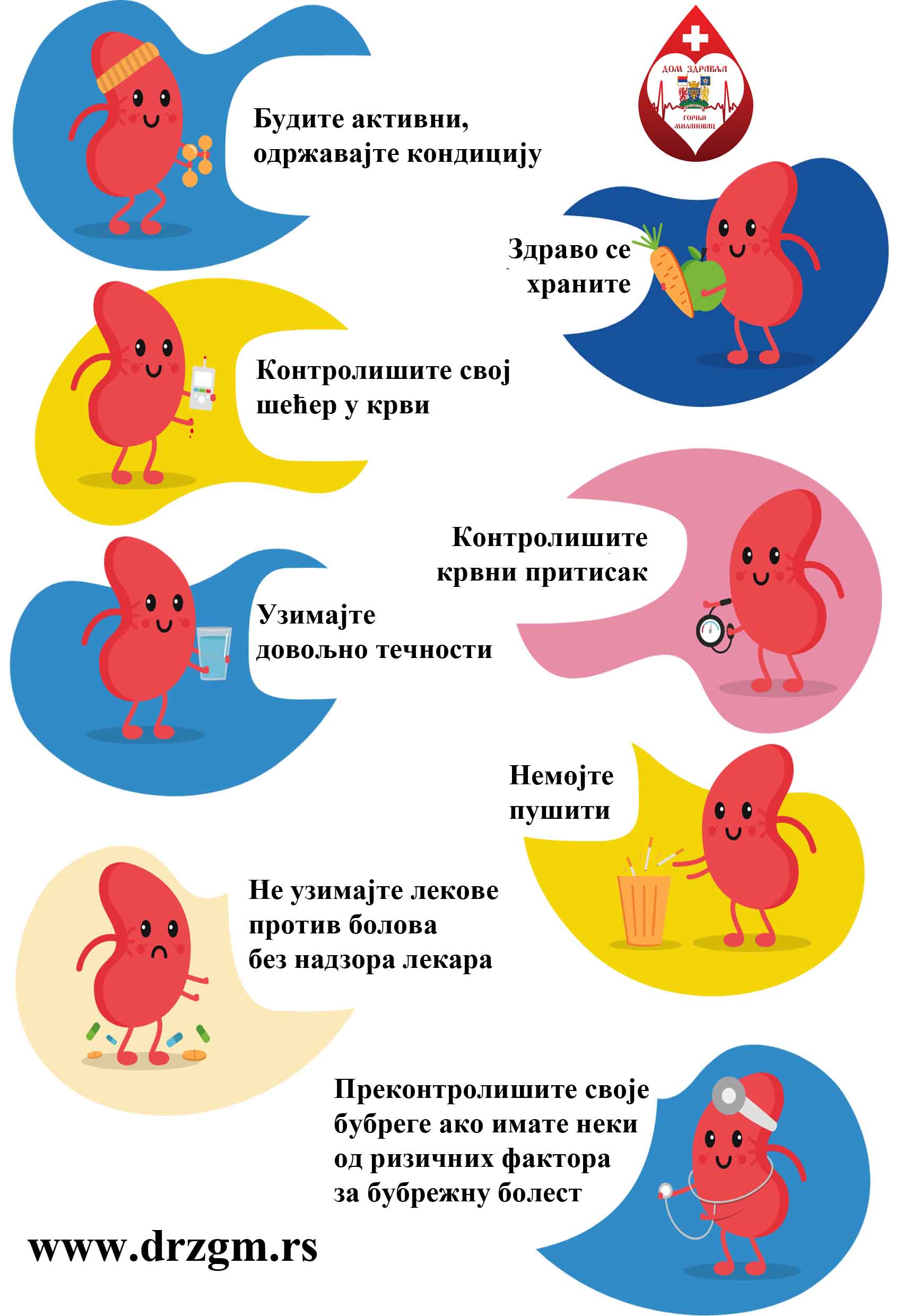 Dom zdravlja Gornji Milanovac Zdravlje bubrega svima i svuda - od prevencije do otkrivanja i ravnopravnog pristupa lečenju